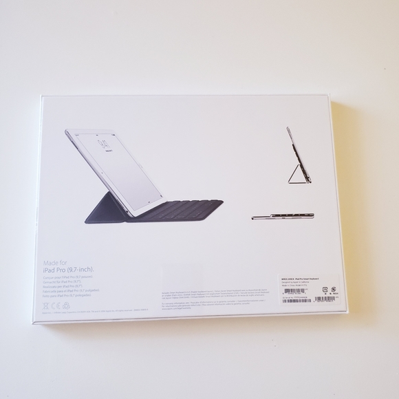 Apple 64 Key Water & Stain Resistant Smart Keyboard for iPad Pro 9.7" MM2L2AM/A - Picture 13 of 13